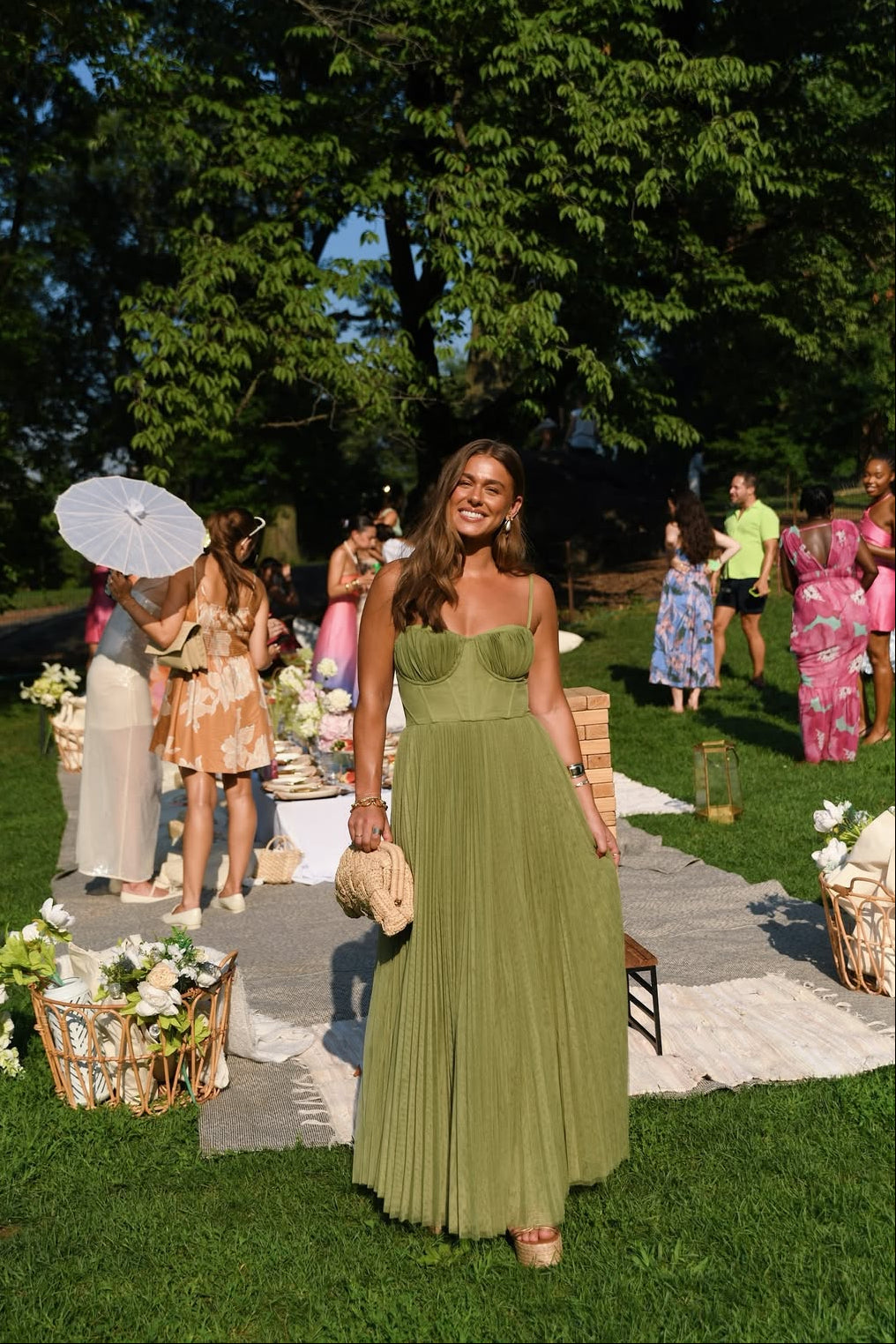 Daria | Women's Sleeveless Pleated Maxi Wedding Guest Dress