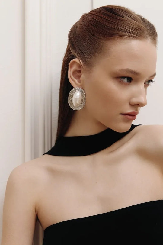 Isabelle | Women's Vintage Pearl Statement Earrings