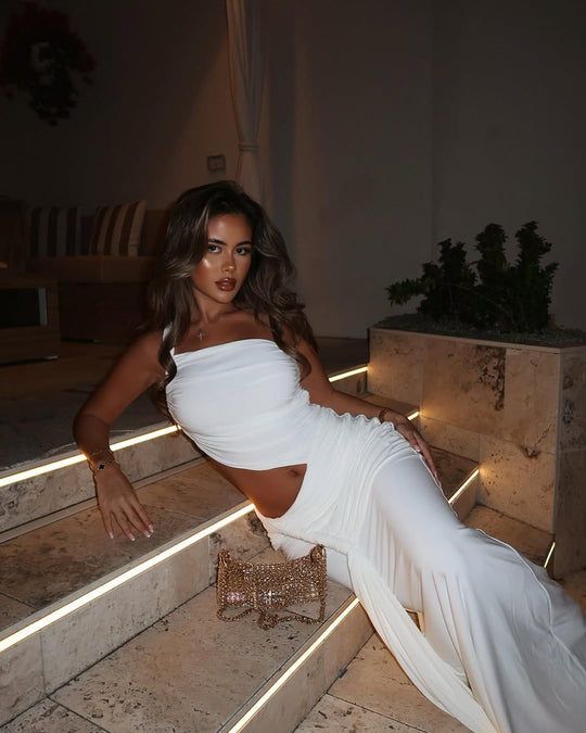 Mirelle | Women's One-Shoulder Cut-out Maxi Summer Dress