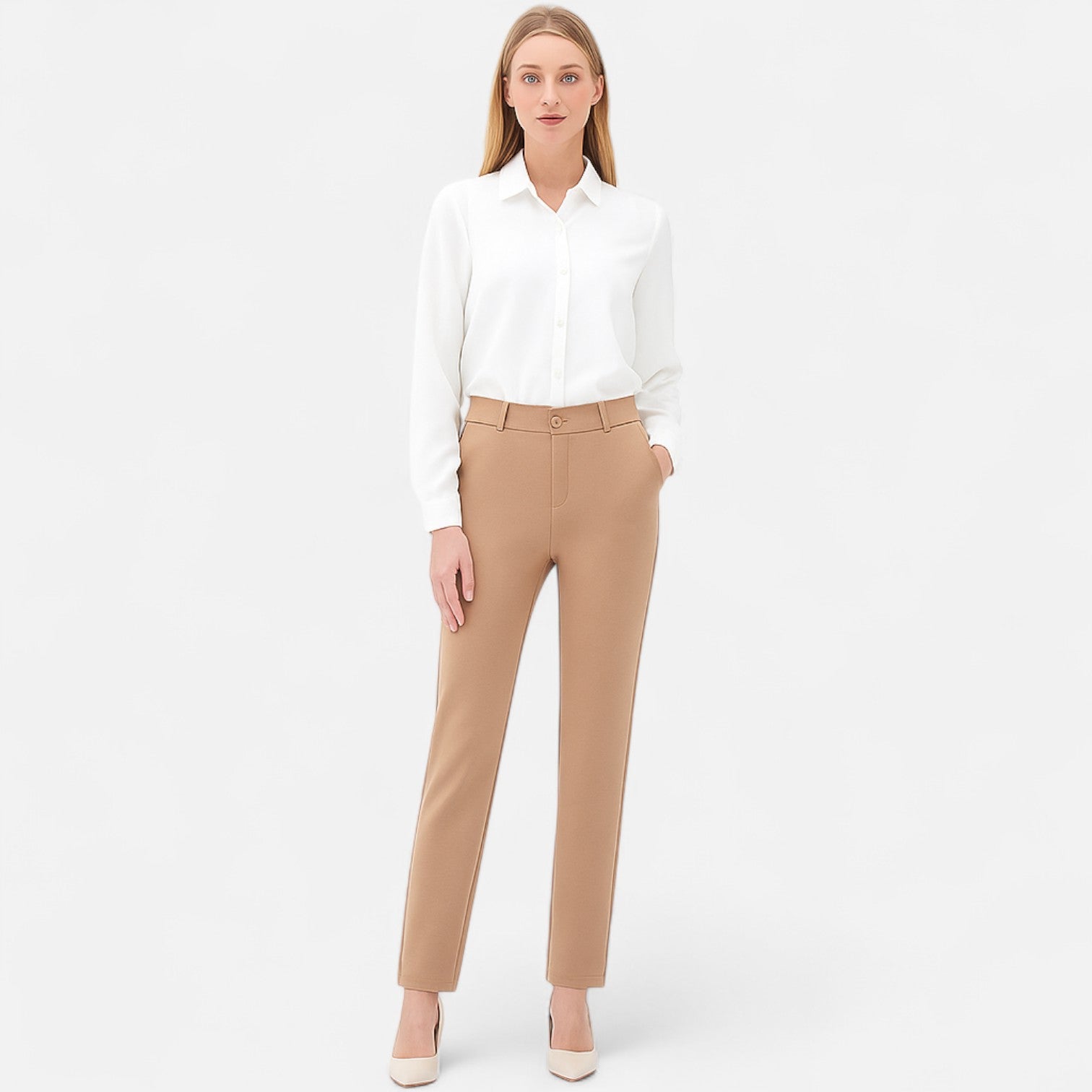 High-Waist Stretch Pants for Women