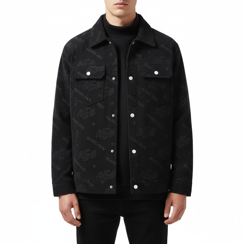 Men’s Corduroy Lapel Jacket