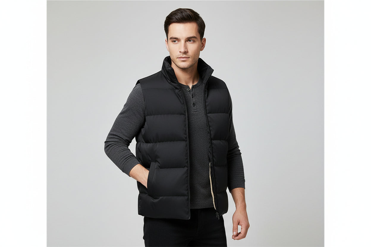 Men’s Lightweight Cotton-Padded Vest