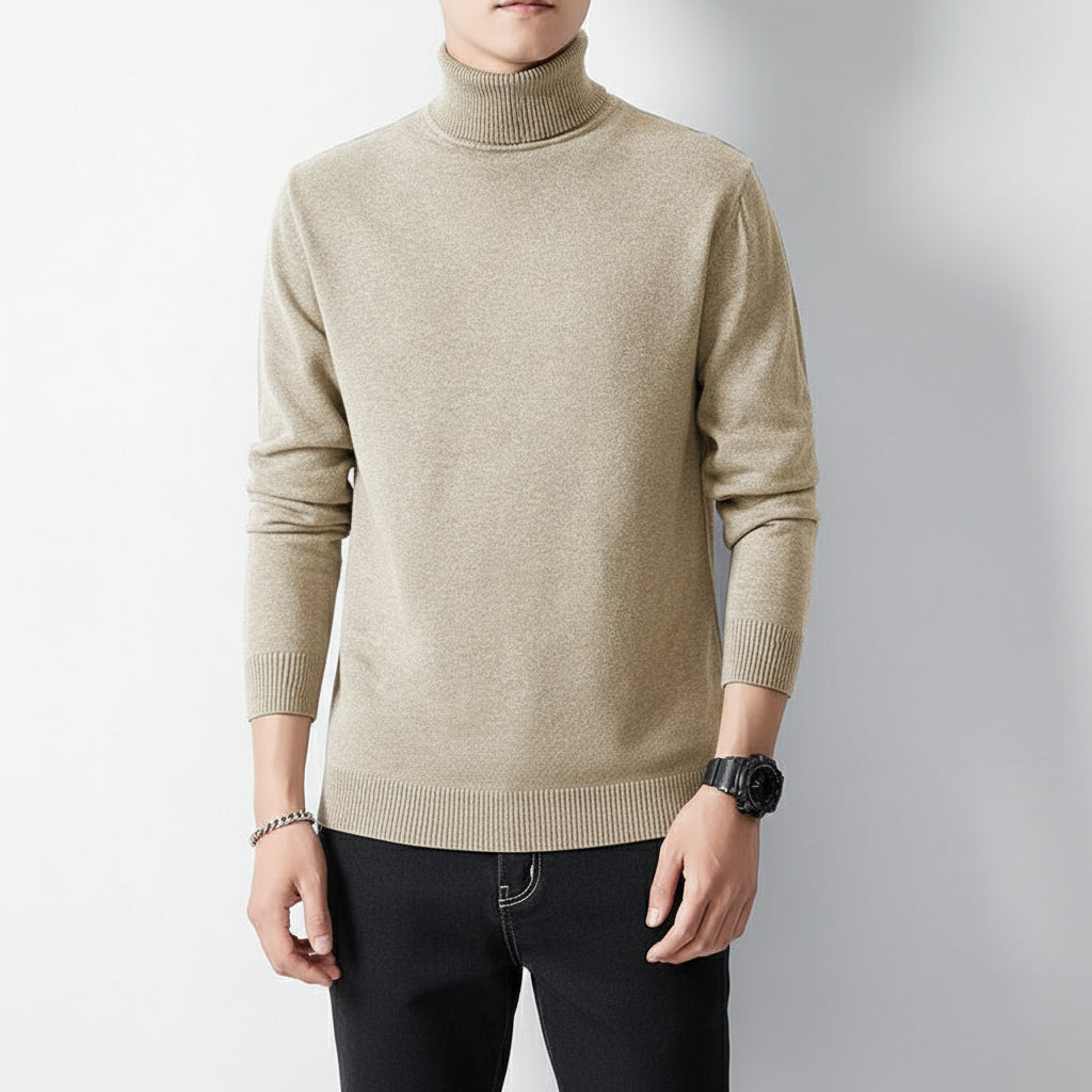 Men’s Long-Sleeve Winter Inner Layer Turtleneck Undershirt