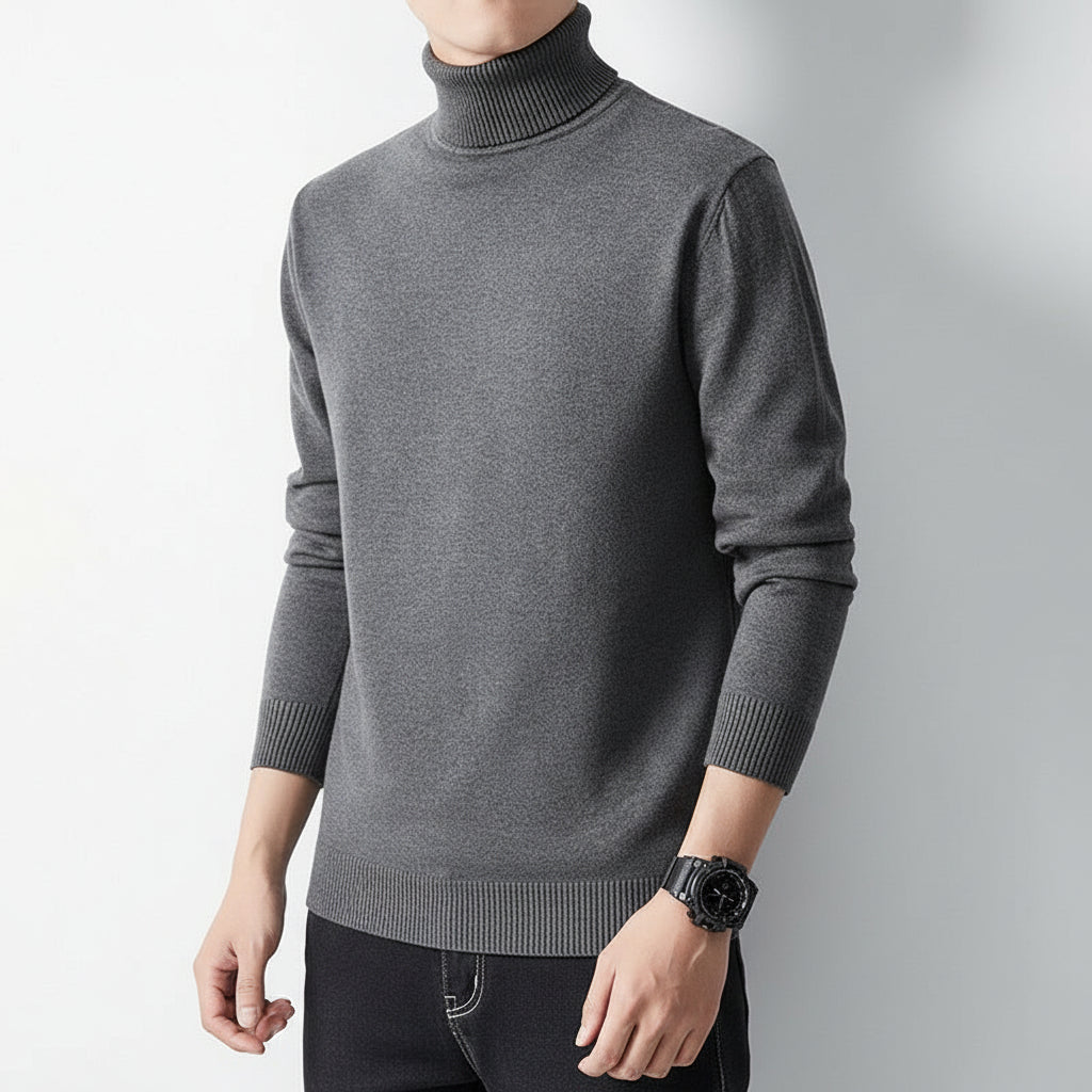 Men’s Long-Sleeve Winter Inner Layer Turtleneck Undershirt