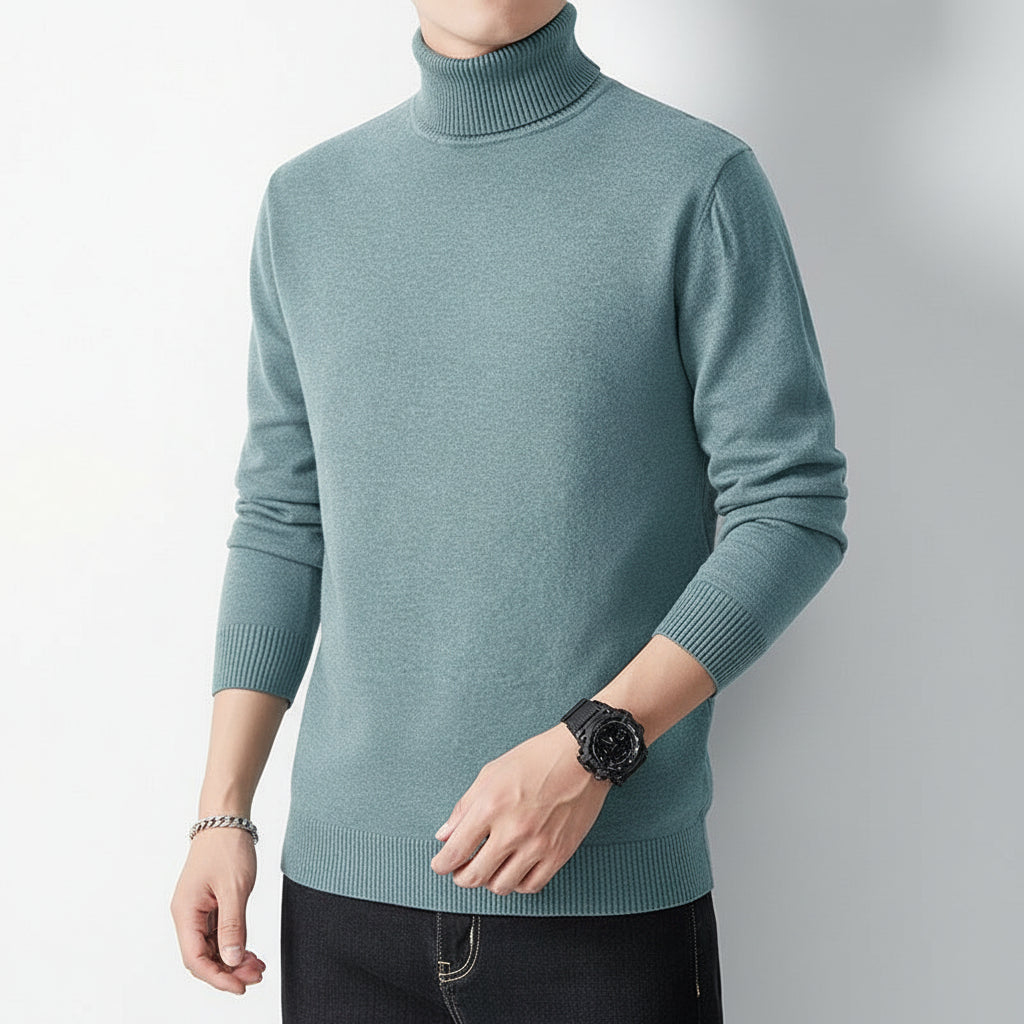 Men’s Long-Sleeve Winter Inner Layer Turtleneck Undershirt