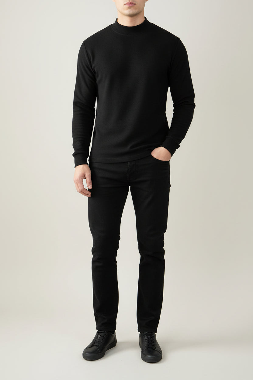 Men’s Warm Long Sleeve Thermal Undershirt Pullover