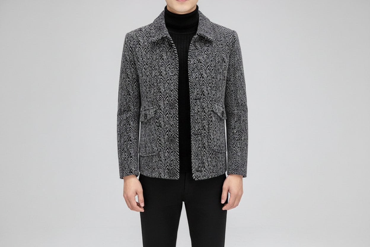 Fall Winter Men’s Slim Fit Cotton Jacket