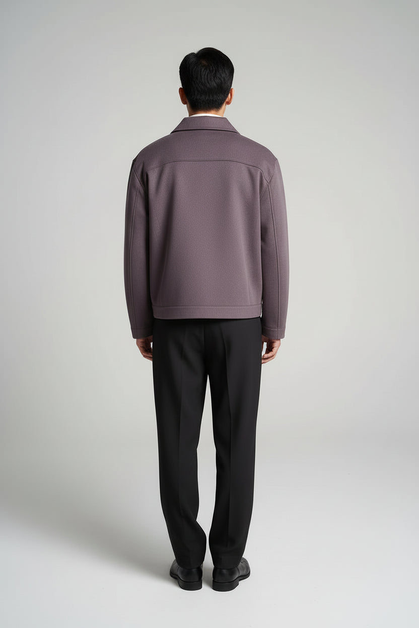 Men’s Turndown Collar Baseball Workwear Jacket