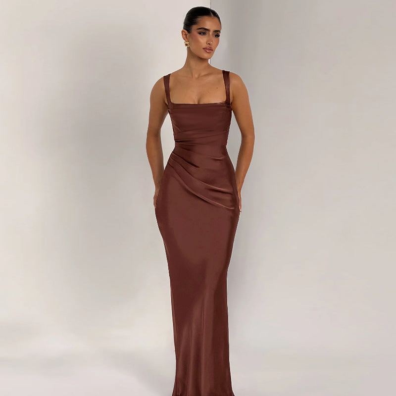 Women’s High Waist Slim Fit Sling Dress