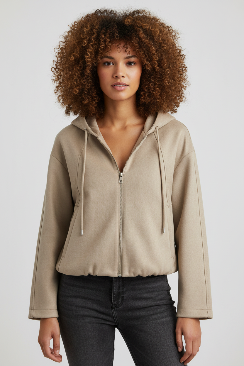 Beige jacket - cropped view