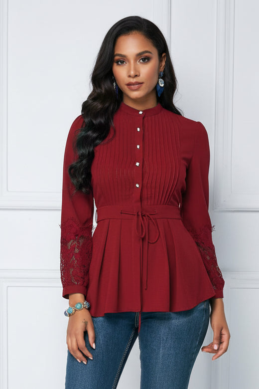 Women’s Solid Color Stand Collar Long Sleeve Oversized Cardigan Top