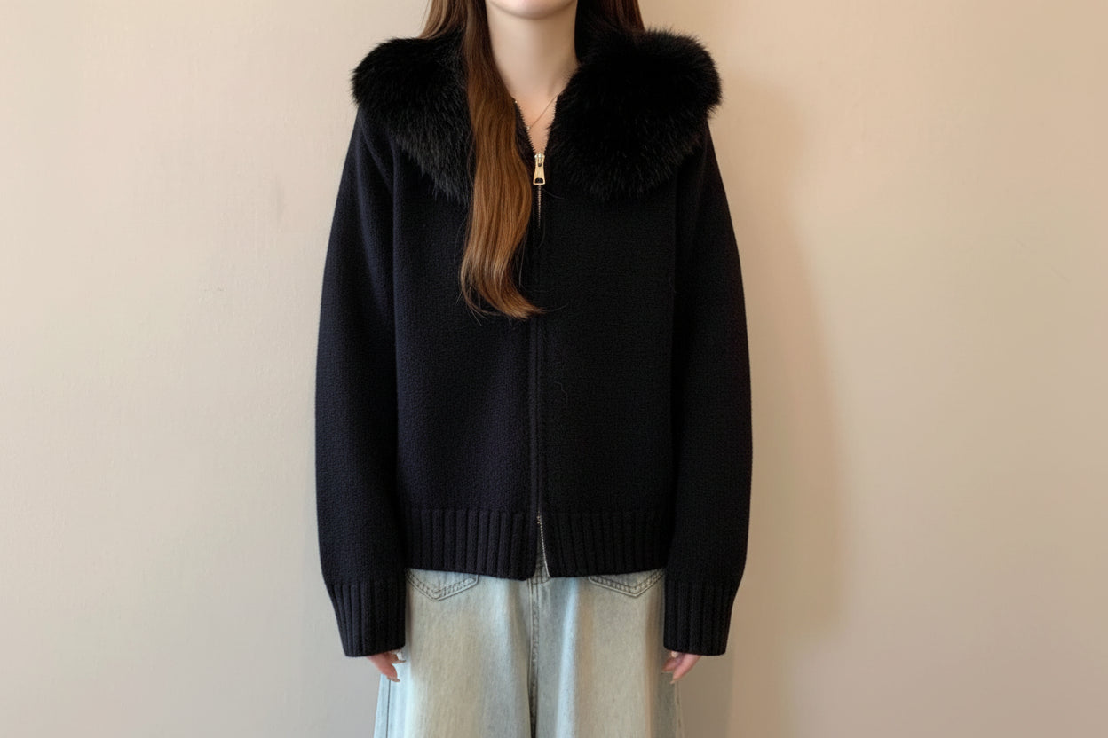 Women's Loose-fitting Chic Knit Cardigan Top