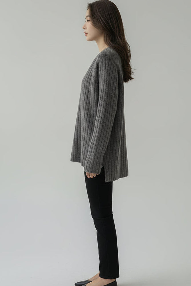 Women’s Long Sleeve Loose Knit Pullover Sweater