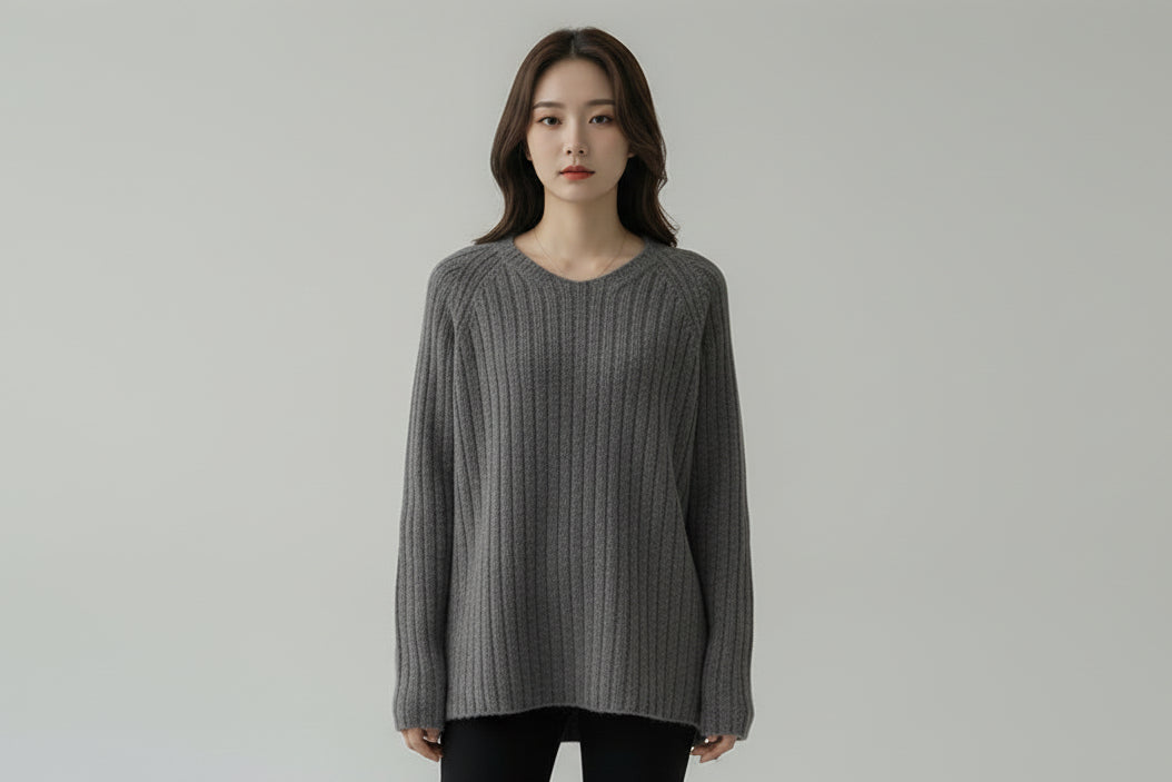 Women’s Long Sleeve Loose Knit Pullover Sweater