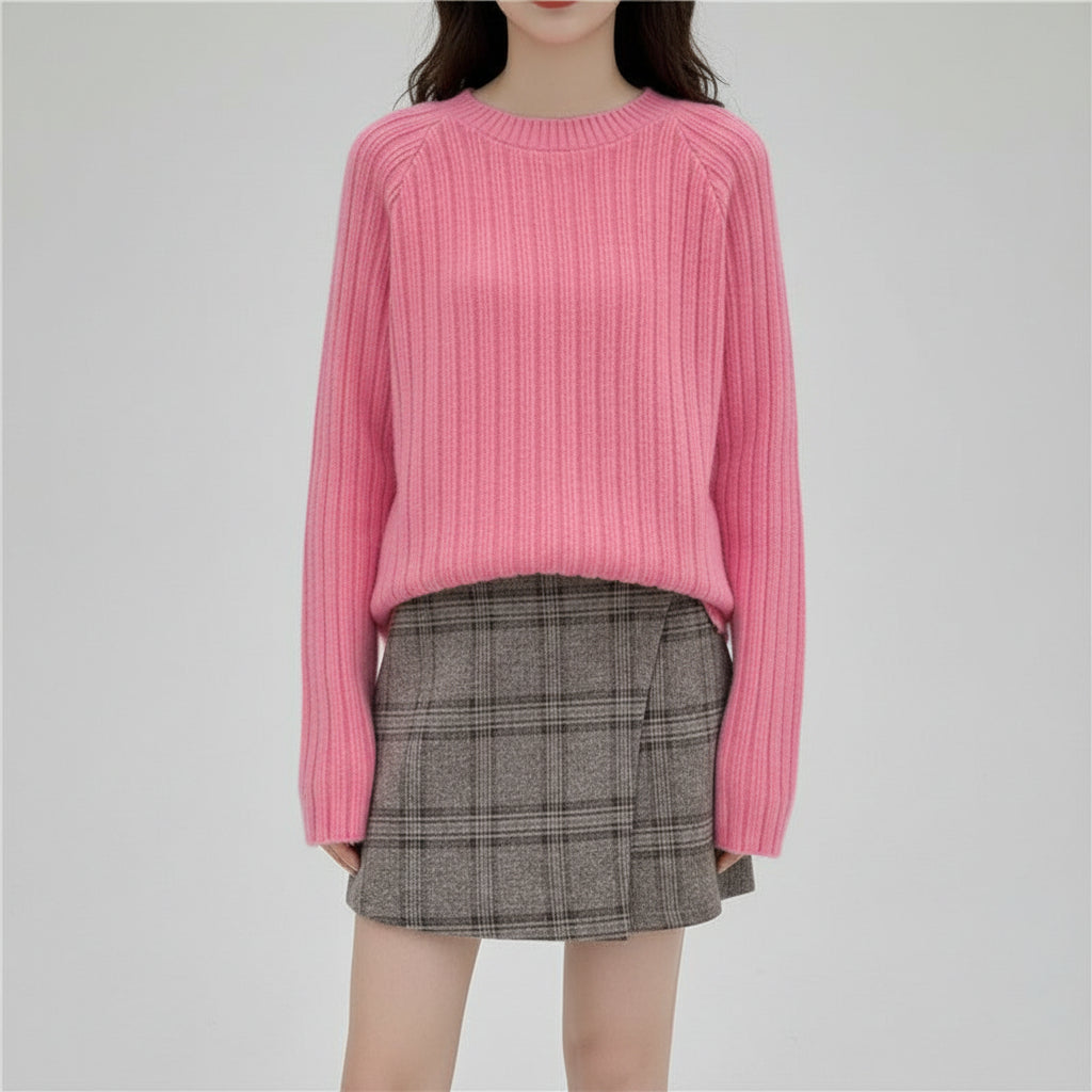 Women’s Long Sleeve Loose Knit Pullover Sweater