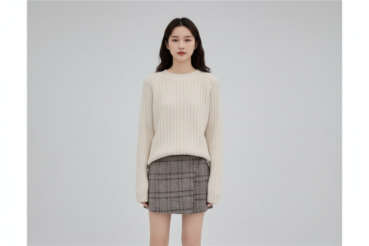 Women’s Long Sleeve Loose Knit Pullover Sweater