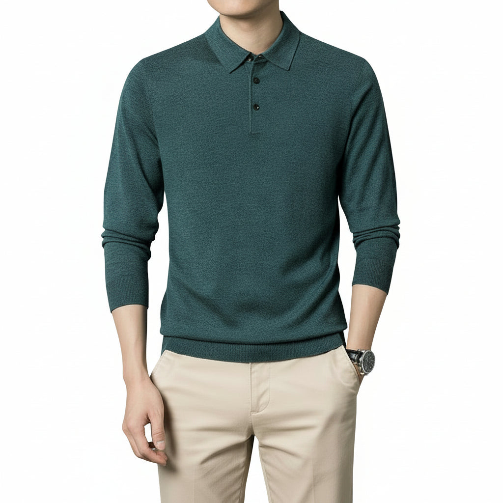Woolen Sweater Men's Spring And Autumn Thin Solid Color