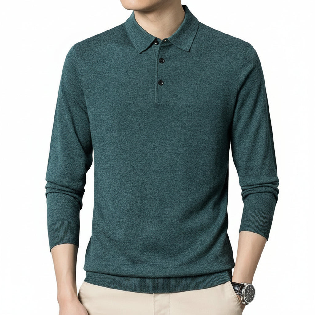 Woolen Sweater Men's Spring And Autumn Thin Solid Color