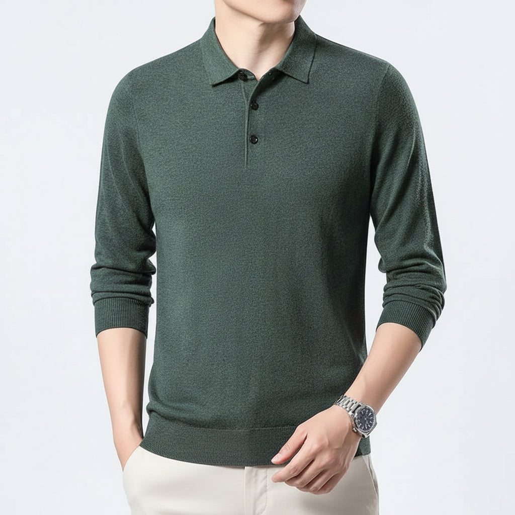 Woolen Sweater Men's Spring And Autumn Thin Solid Color