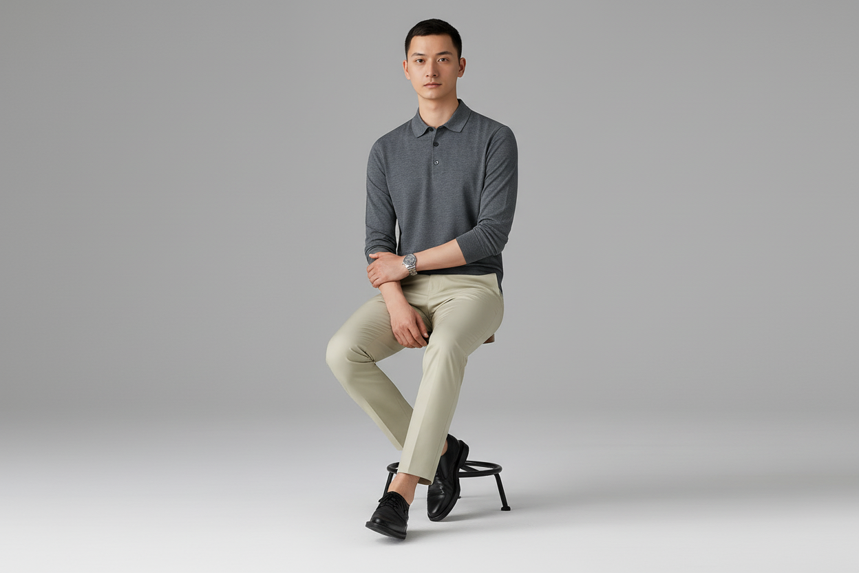 Woolen Sweater Men's Spring And Autumn Thin Solid Color