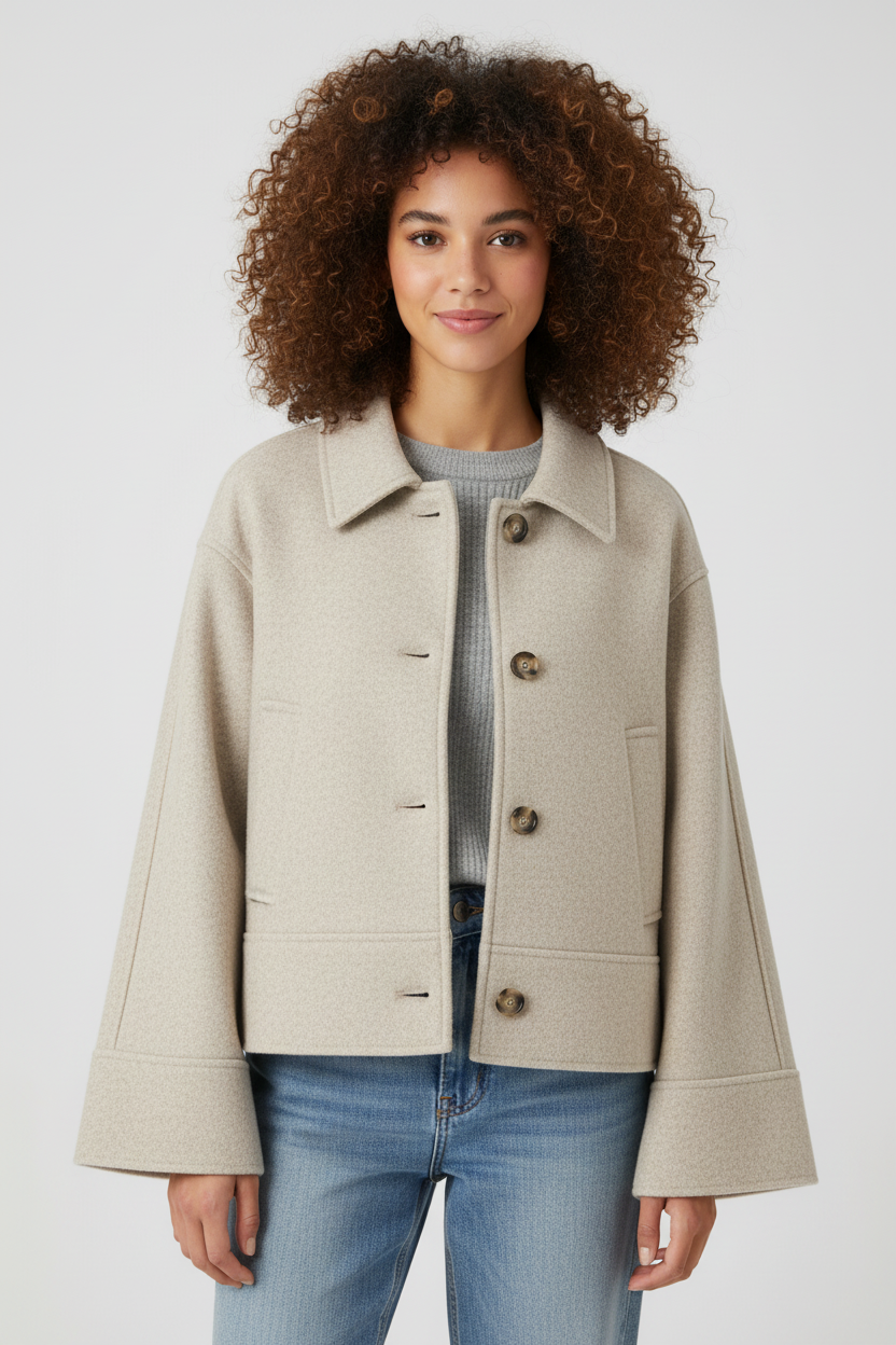 Beige jacket - cropped