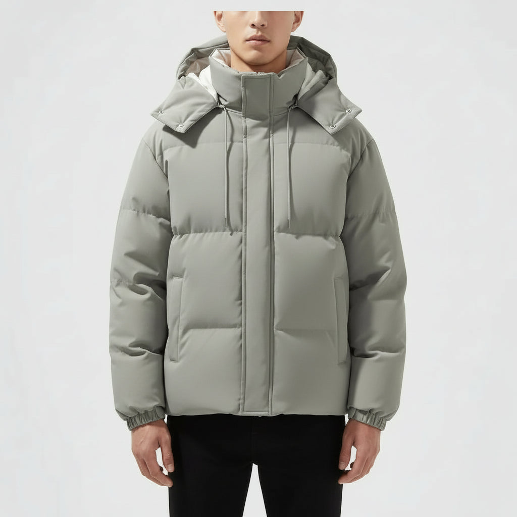 Men’s Detachable Hood Puffer Padded Jacket