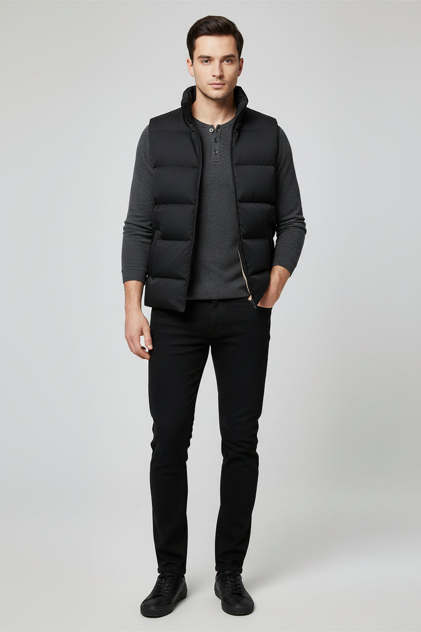 Men’s Lightweight Cotton-Padded Vest