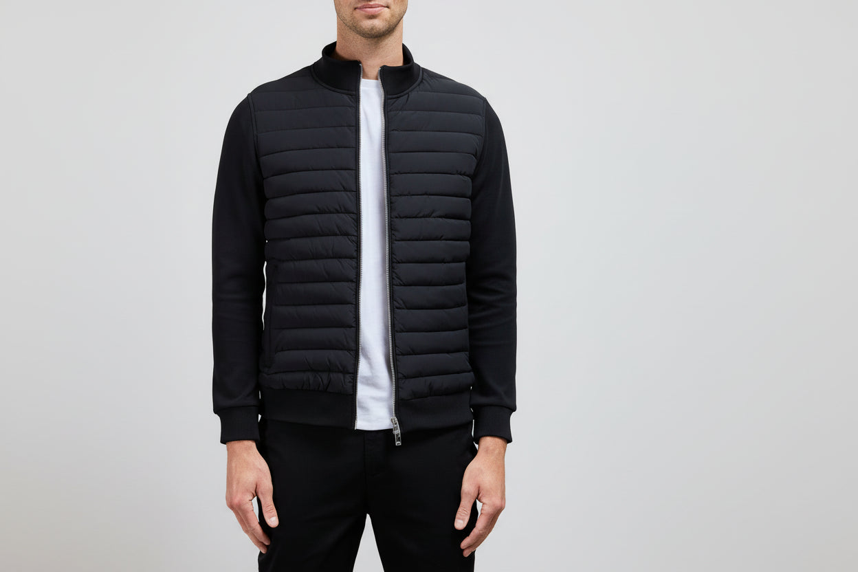 Men’s Lightweight Stand Collar Knitted Jacket