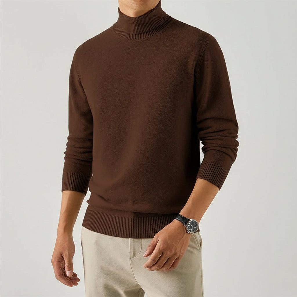 Men’s Long-Sleeve Winter Inner Layer Turtleneck Undershirt