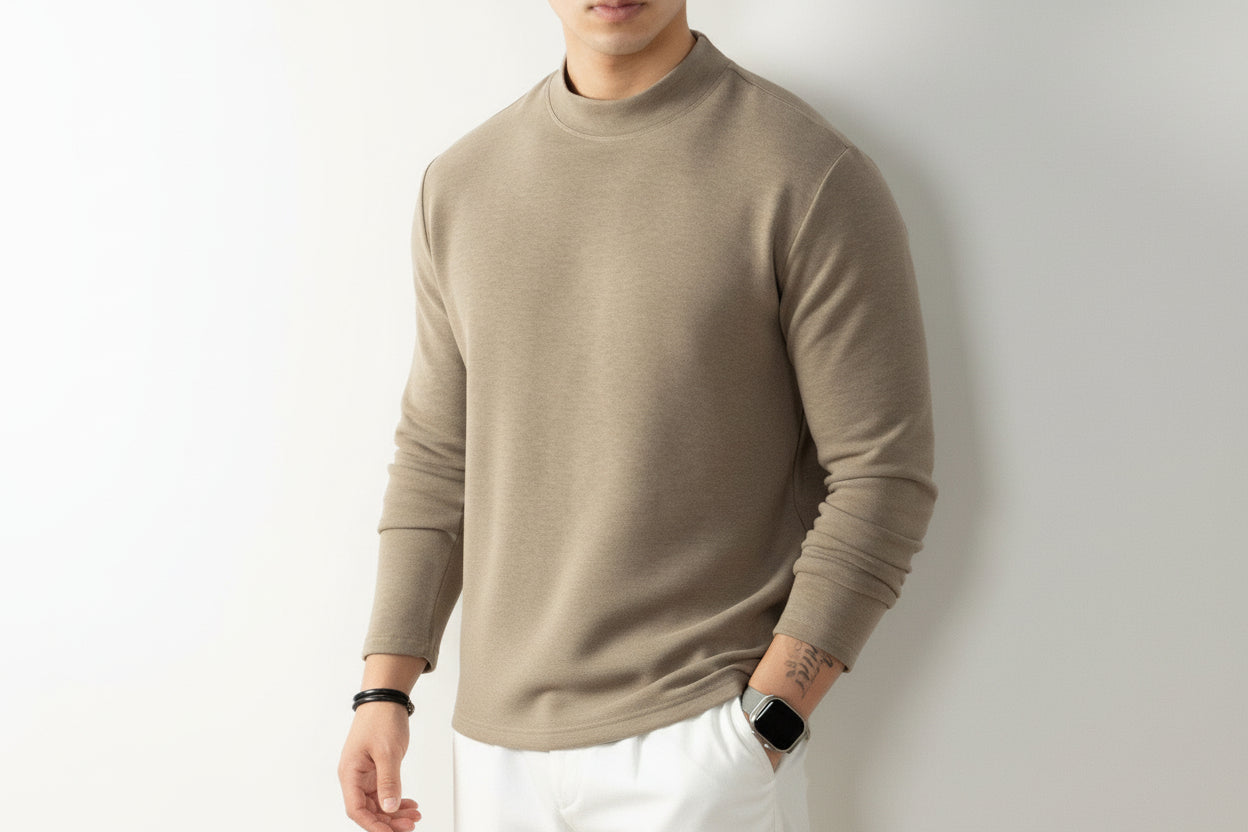 Men’s Warm Long Sleeve Thermal Undershirt Pullover