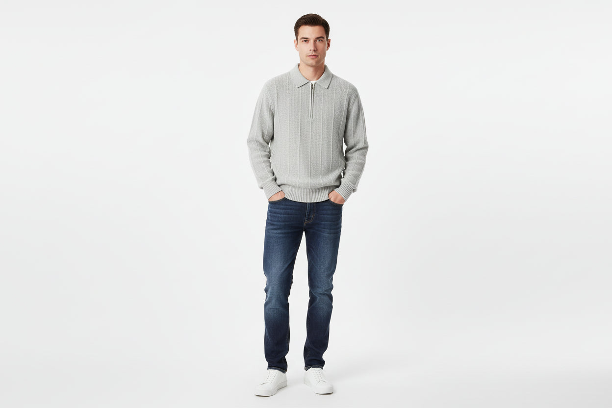 Waffle Knit Bottoming Shirt Versatile Tops Outerwear