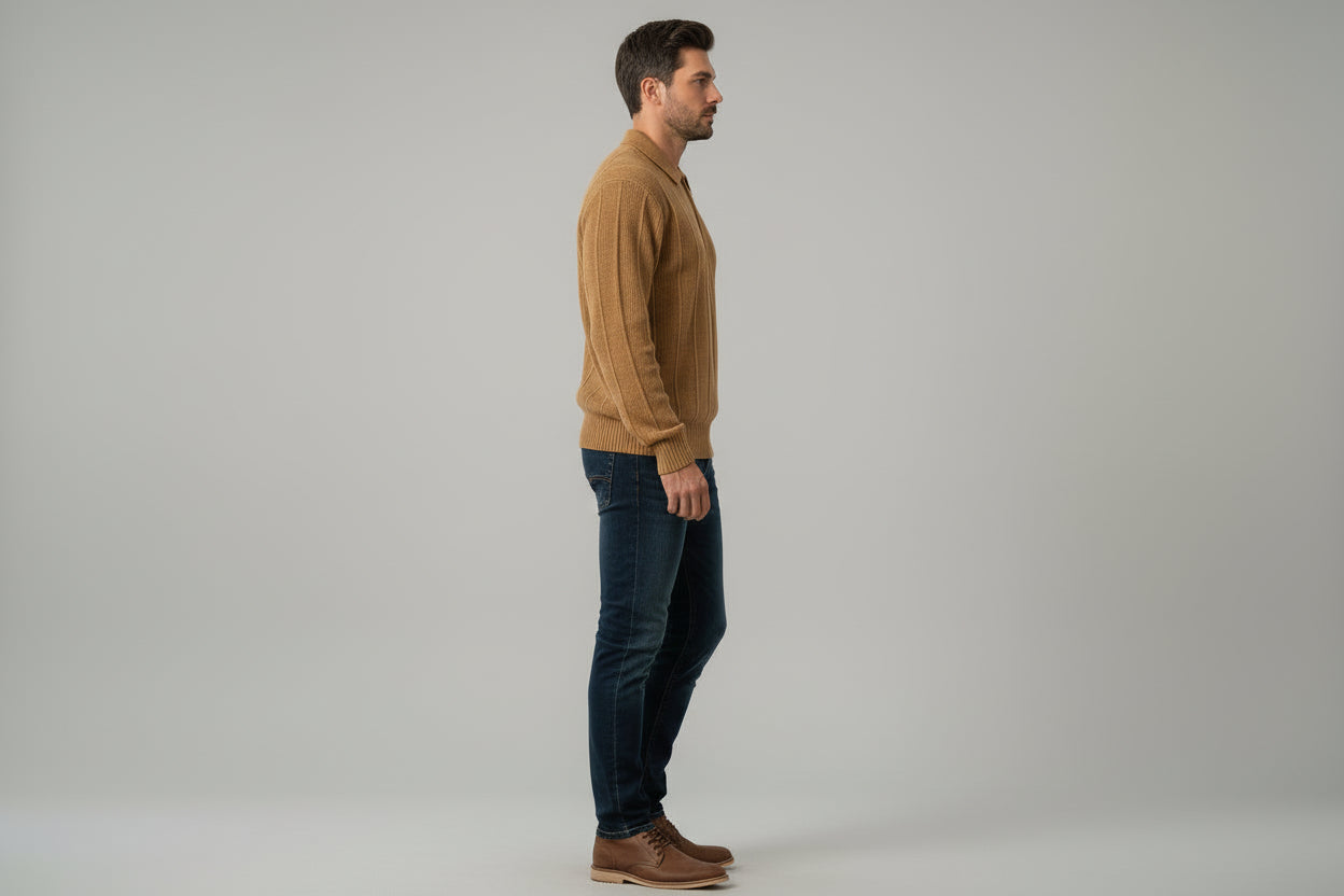 Waffle Knit Bottoming Shirt Versatile Tops Outerwear