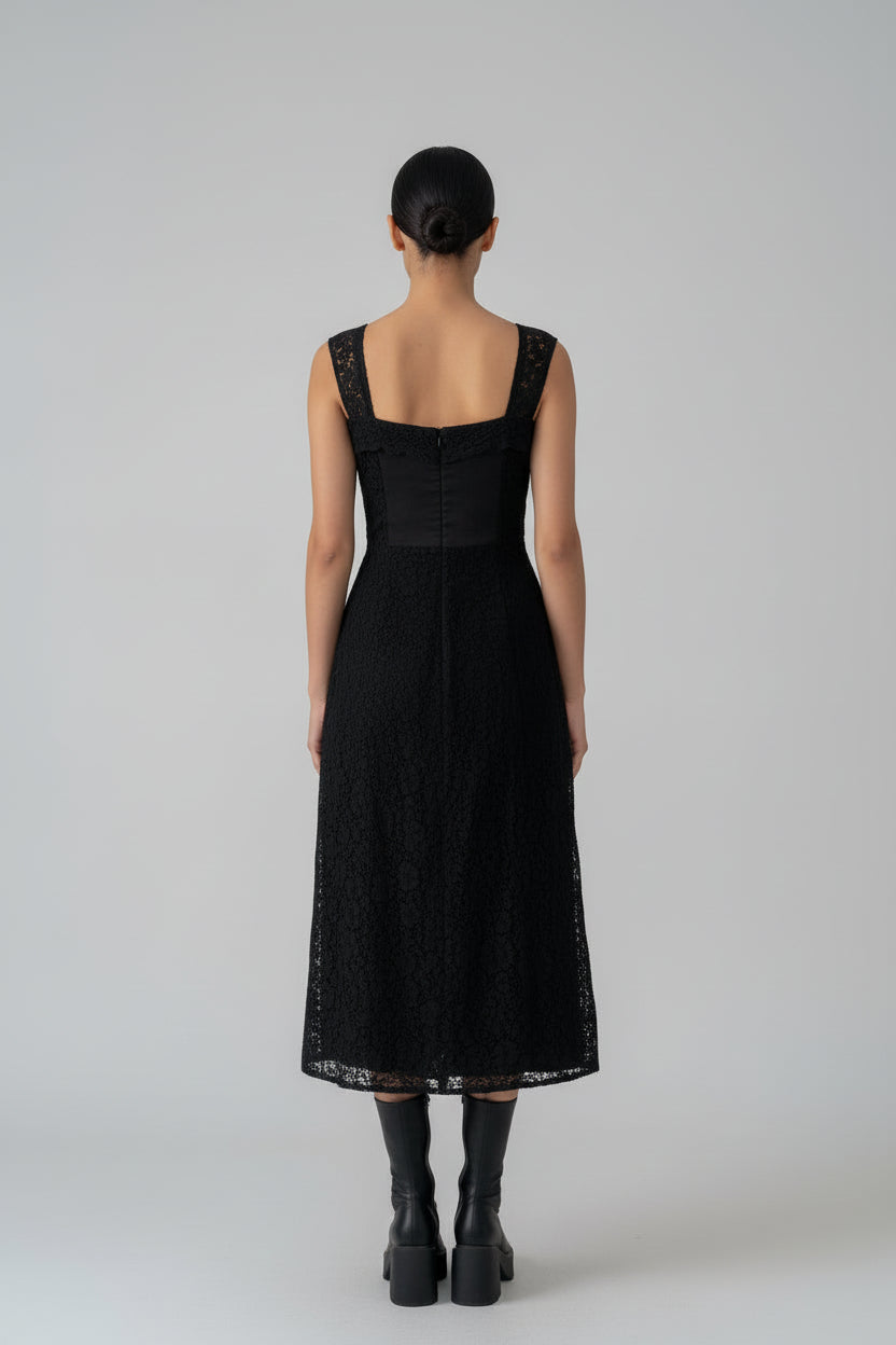 Women’s Solid Color Buckle Waist A-Line Sling Dress