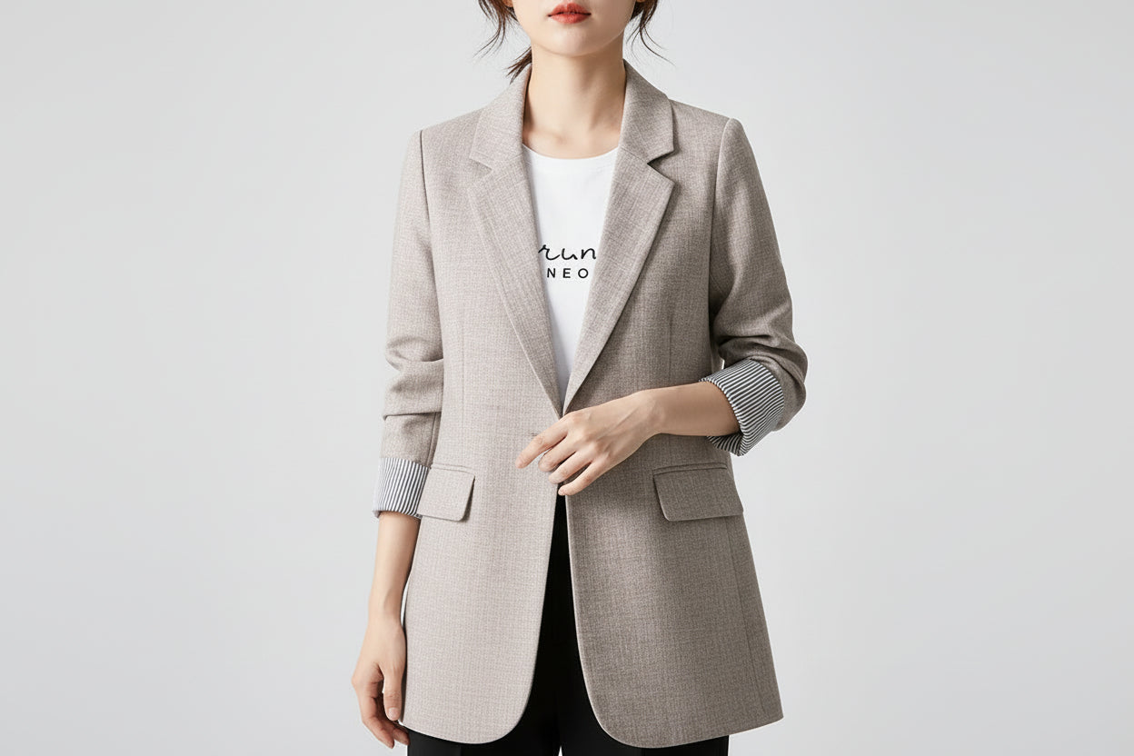 Women’s Casual Professional Tailored Suit Top Commuter Style