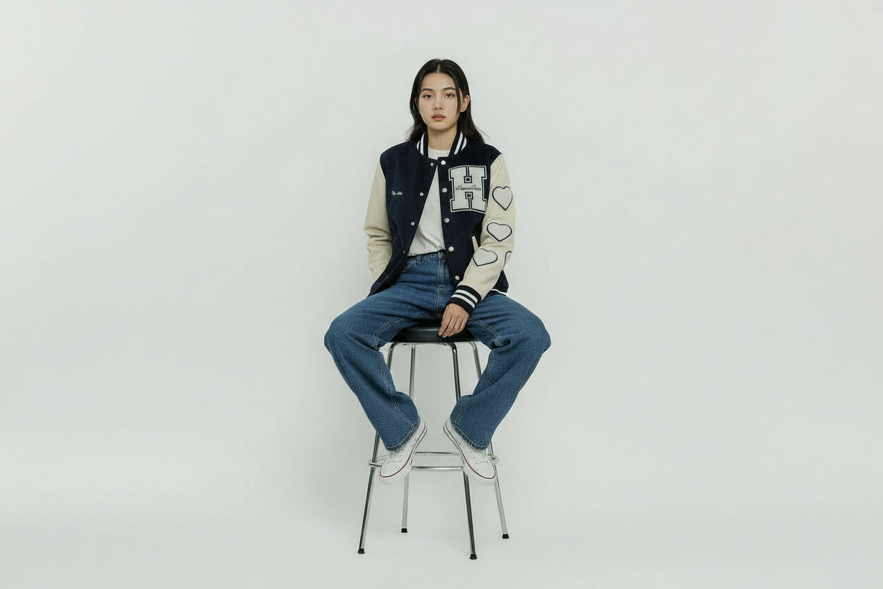 Women’s Color-Block Motorcycle Jacket