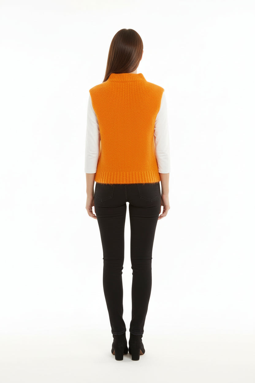 Women’s Crewneck Knit Tank Top Sleeveless Slim Fit Pullover Vest