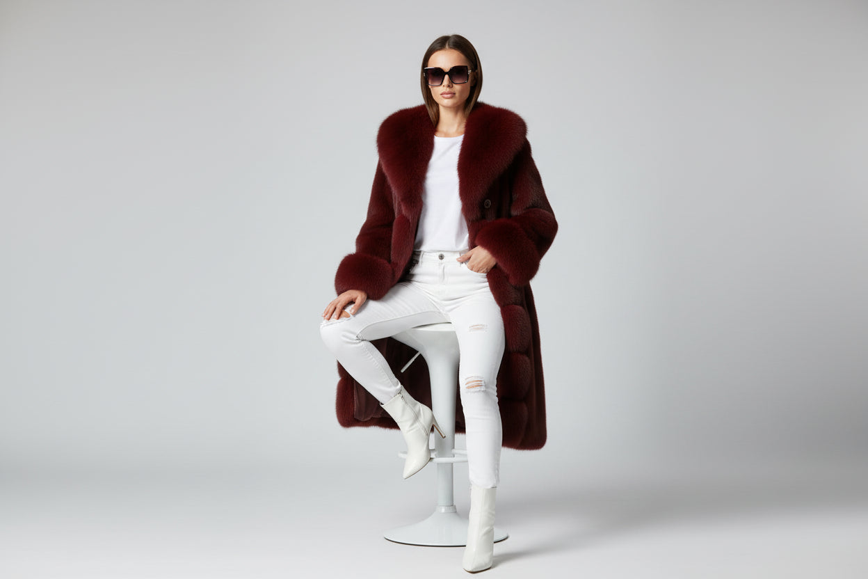 Women’s Faux Fur Coat Mid-Length Winter Jacket