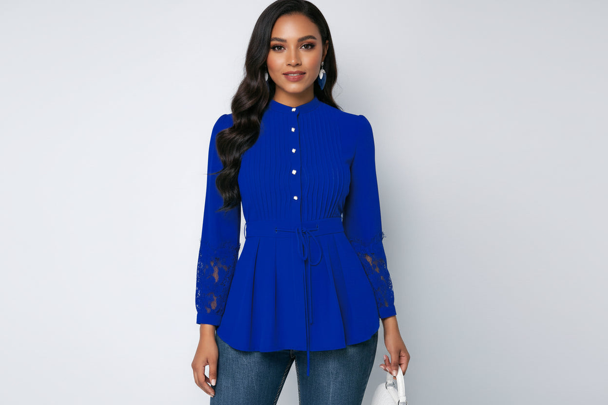 Women’s Solid Color Stand Collar Long Sleeve Oversized Cardigan Top