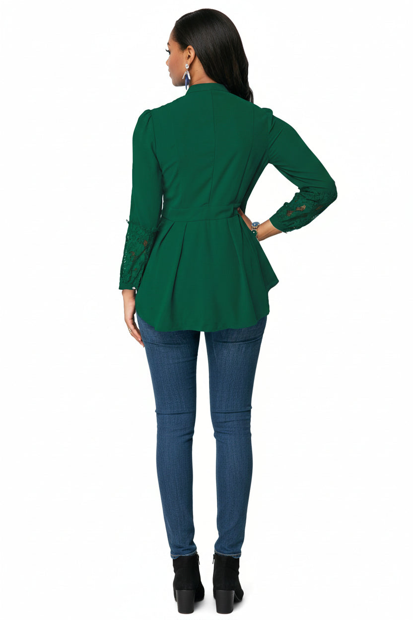 Women’s Solid Color Stand Collar Long Sleeve Oversized Cardigan Top