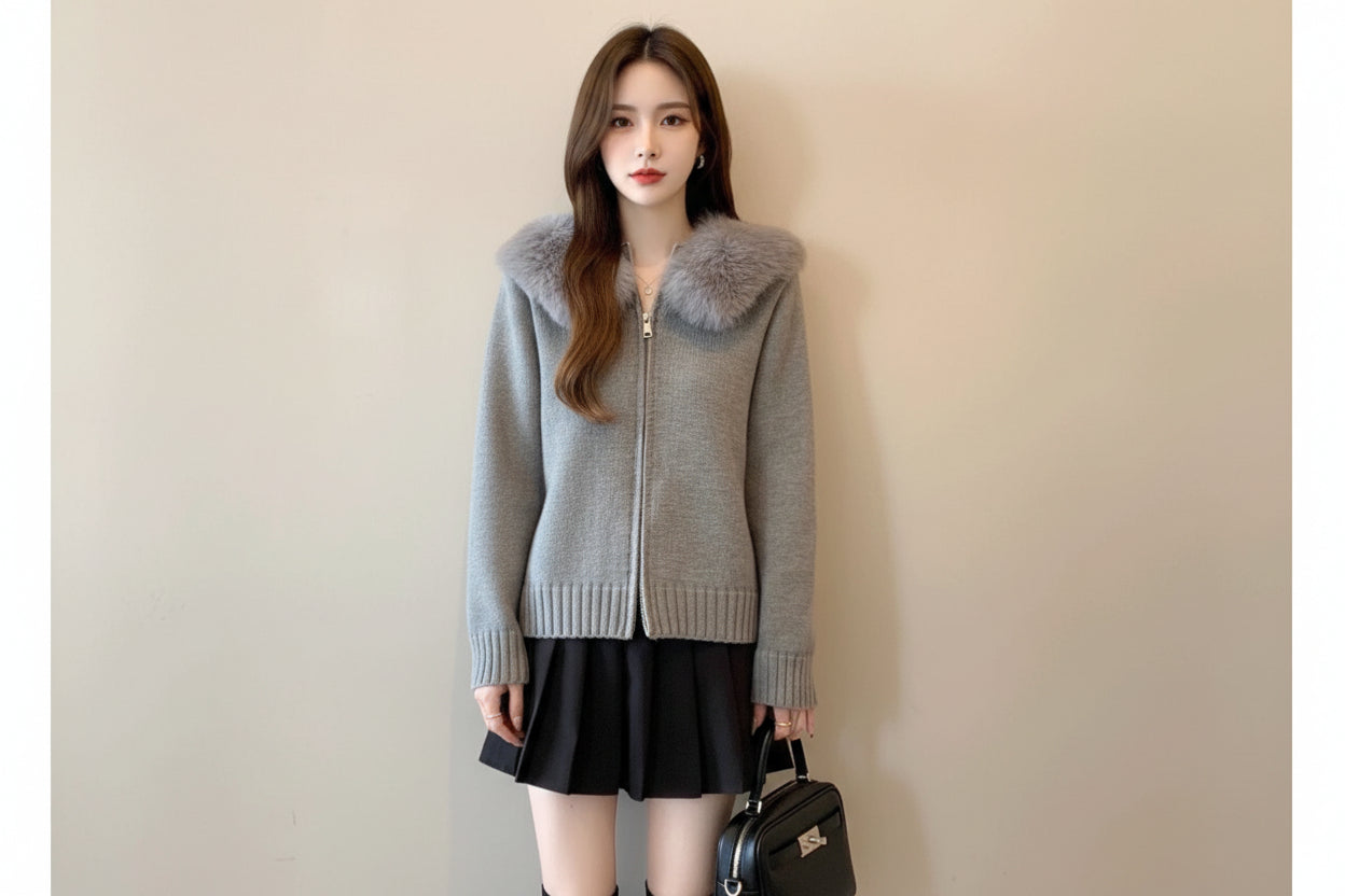 Women's Loose-fitting Chic Knit Cardigan Top