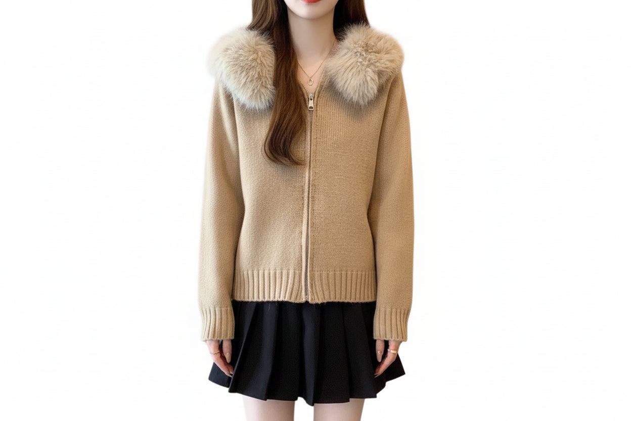 Women's Loose-fitting Chic Knit Cardigan Top