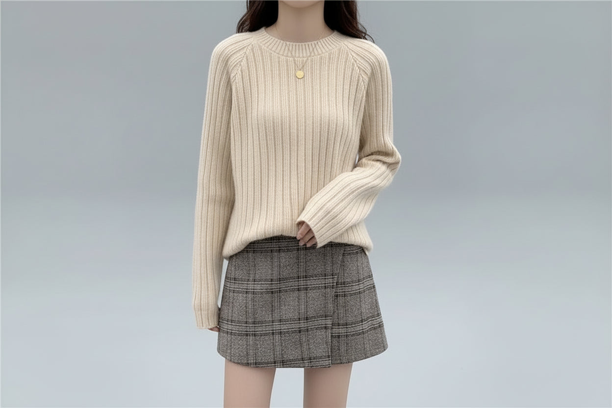 Women’s Long Sleeve Loose Knit Pullover Sweater