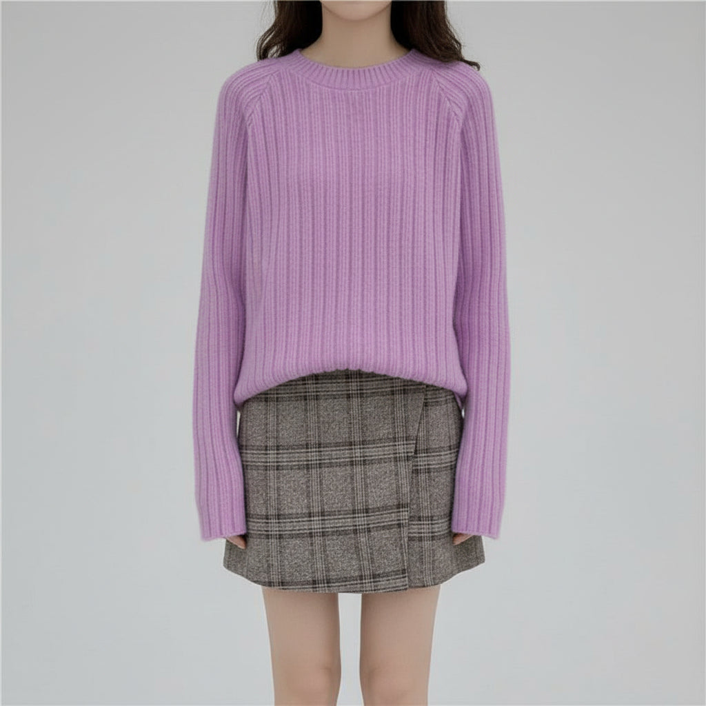 Women’s Long Sleeve Loose Knit Pullover Sweater