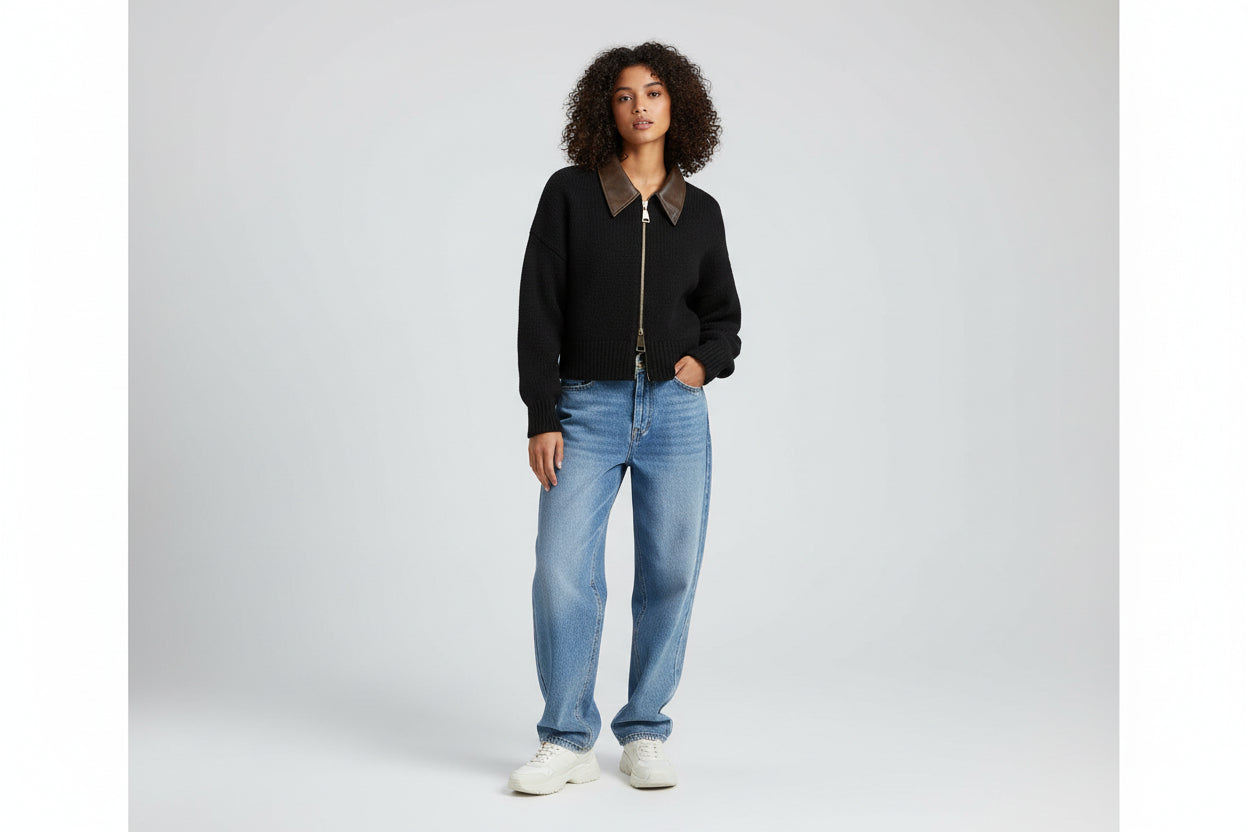 Women’s Soft Cardigan Sweater Idle Style Lightweight Casual Knit Top