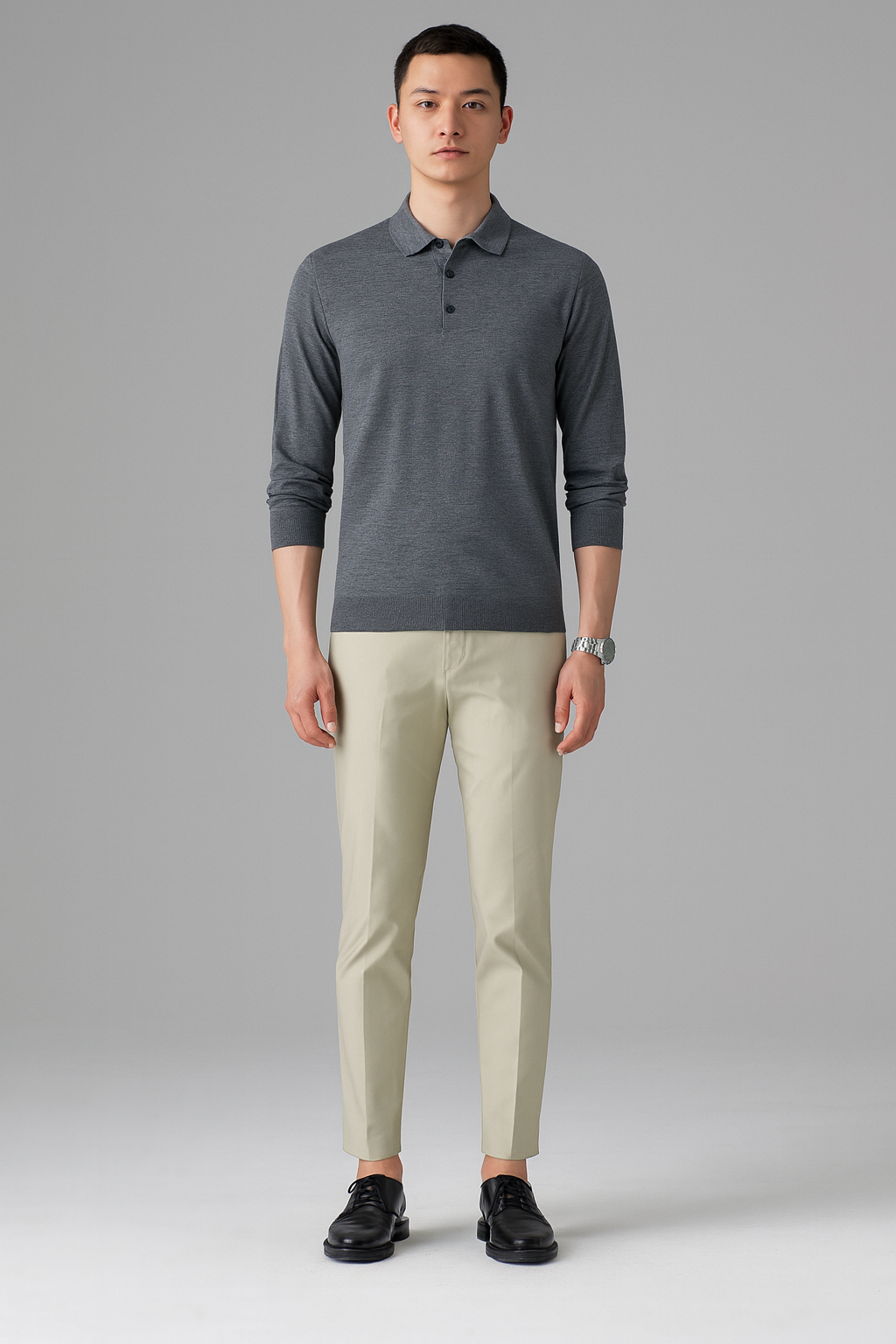 Woolen Sweater Men's Spring And Autumn Thin Solid Color