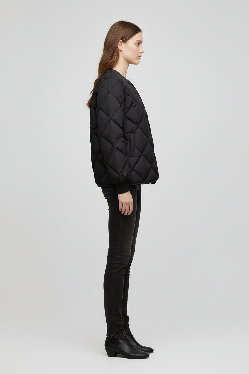 Women’s Short Lightweight Padded Quilted Casual Coat